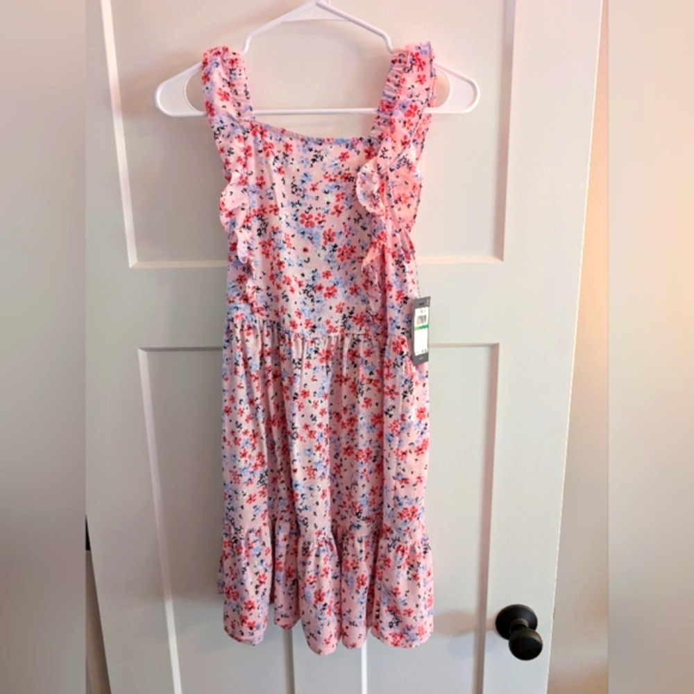 Tommy Hilfiger Kids Floral Dress - Pink and Blue
